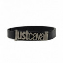 Cintura Metal Lettering JUST CAVALLI  Bl