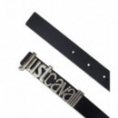 Cintura Metal Lettering JUST CAVALLI  Bl