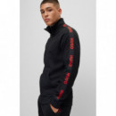 Sporty Logo Jacketzp 10251705 01 Black  HUGO