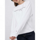 Mdrn Reg Corp Logo C-nk Swtshrt Th Optic  TOMMY HILFIGER