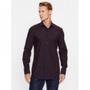 Camisa HUGO Kenno Estampada Open Pink