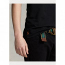 Camisetas Hombre Camiseta POLO RALPH LAUREN de Punto Jersey con Logotipo Negra