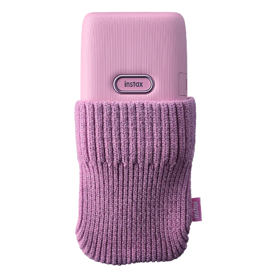 Funda para Instax Mini Link Rosa Tipo Calcetin  FUJIFILM
