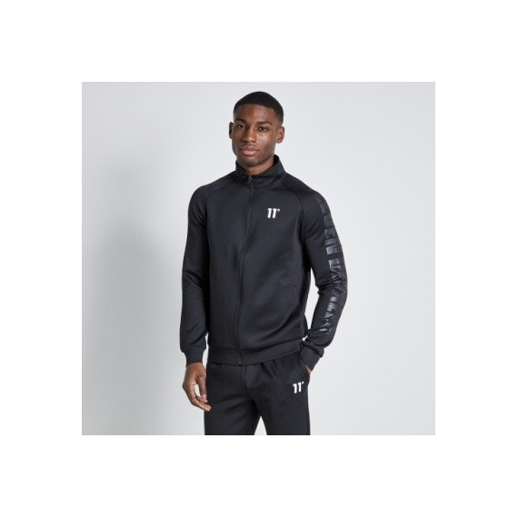 Chaqueta 11º Embossed Print Track Negro