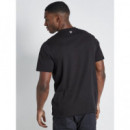 Camiseta 11º Cut And Sew Panelled  Negro