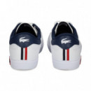 Coco Tricolor Deportivo Blanco  LACOSTE