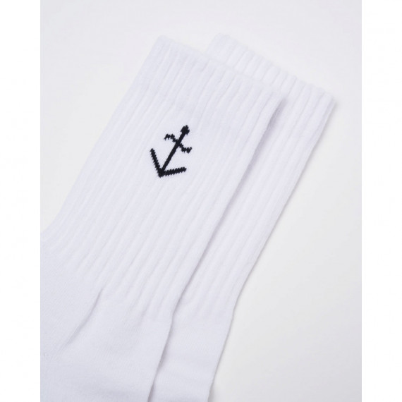Calcetines LA PAZ Elías Off White Dark Navy Logo
