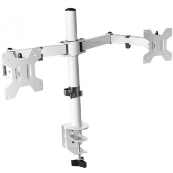 MARS GAMING Soporte de Mesa para 2 Monitores MARM2 Blanco hasta 8 Kg