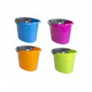 Cubo Semiovalado con Escurridor Verde Valle