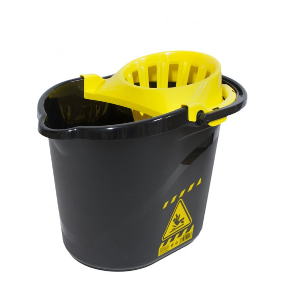 Cubo Plástico Señal de Advertencia 15LTR