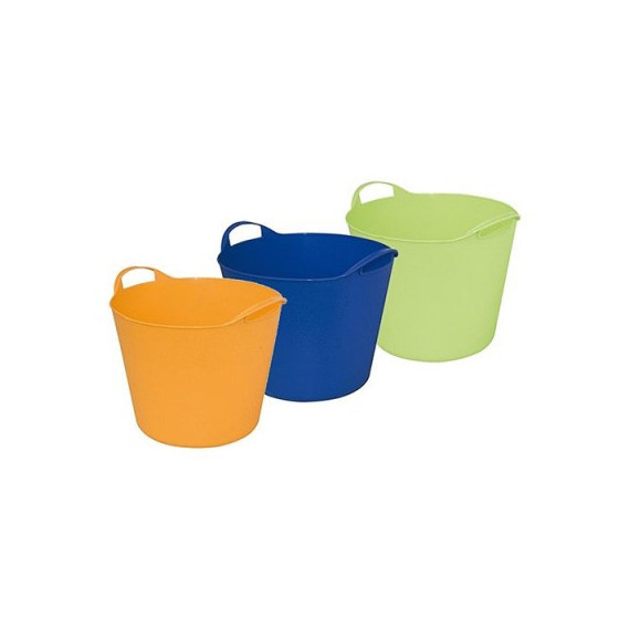 Cesto plástico flexible verde 32 cm fb v