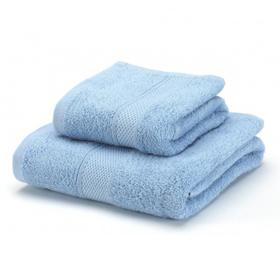 Juego de Toallas 100% Algodón Peinado 450 gr/m2 - AZUL CIELO