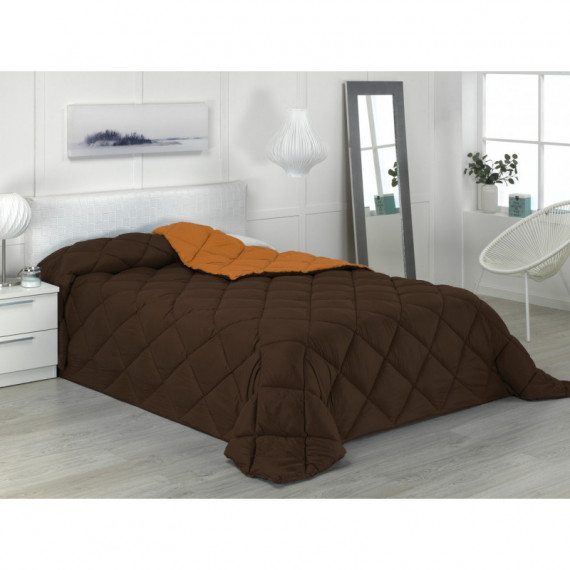 Edredón Nórdico BICOLOR Xtreme 400gr CHOCOLATE/NARANJA