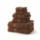 Juego de Toallas 100% Algodón Peinado 450 gr/m2 - CHOCOLATE