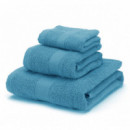 Juego de Toallas 100% Algodón Peinado 450 gr/m2 - TURQUESA