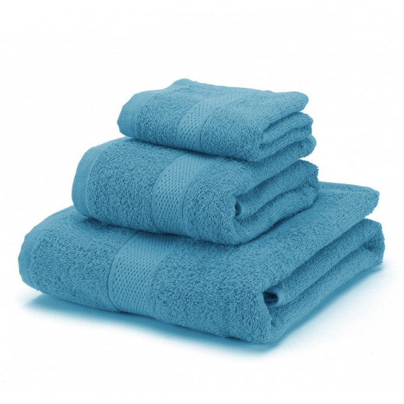 Juego de Toallas 100% Algodón Peinado 450 gr/m2 - TURQUESA
