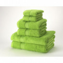 Juego de Toallas 100% Algodón Peinado 450 gr/m2 - VERDE ESMERALDA