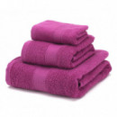 Juego de Toallas 100% Algodón Peinado 450 gr/m2 MALVA