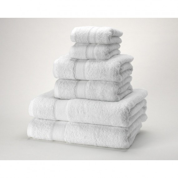 Juego de Toallas 100% Algodón Peinado 450 gr/m2 - BLANCO