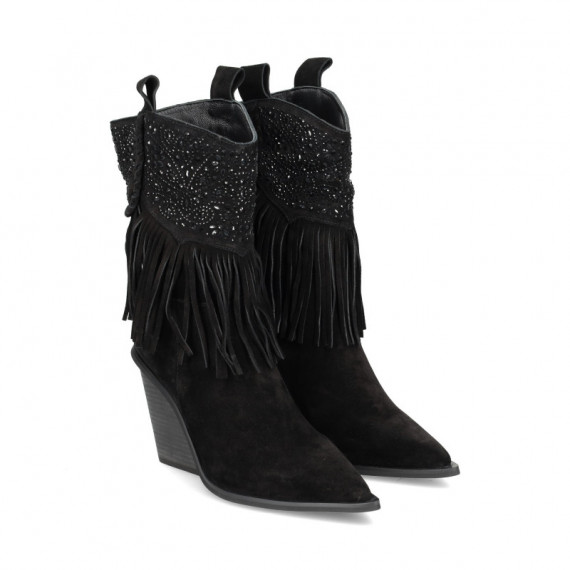 1/2 Bota Cowboy ante Negro  ALMA EN PENA