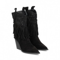 1/2 Bota Cowboy ante Negro  ALMA EN PENA