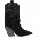 1/2 Bota Cowboy ante Negro  ALMA EN PENA