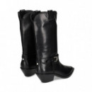 Media Bota Cowboy Negro  ASH