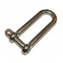 Grillete inoxidable recto largo d