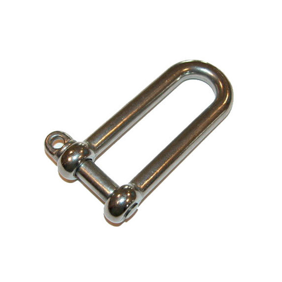 Grillete inoxidable recto largo d