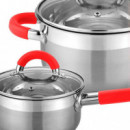 Batería Cocina Set 8 Piezas Vitro Inducción Acero  GRIDINUX