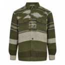 Chaquetas Hombre Chaqueta ANERKJENDT Otto Jacquard Olivine