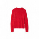 Jerséis y Sudaderas Jersey SALSA JEANS de Punto con Efecto Pelo Rojo