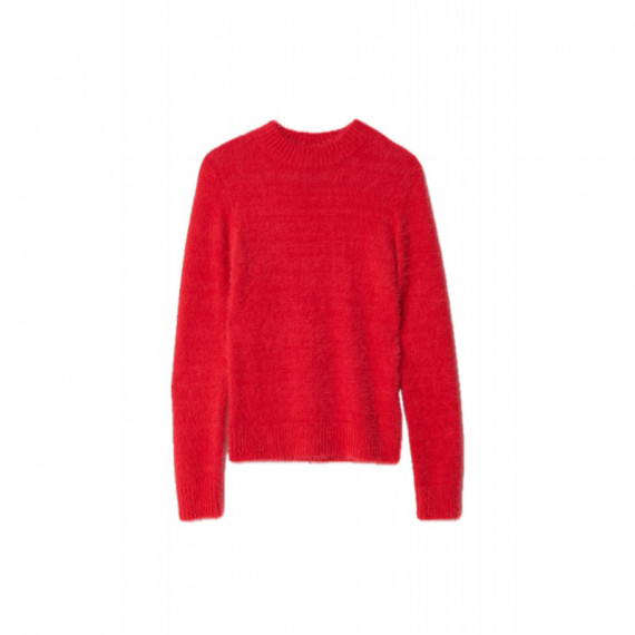 Jerséis y Sudaderas Jersey SALSA JEANS de Punto con Efecto Pelo Rojo