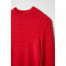 Jerséis y Sudaderas Jersey SALSA JEANS de Punto con Efecto Pelo Rojo