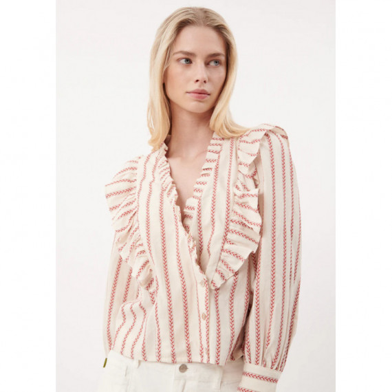 Blusas y Camisas Blusa FRNCH Taya Creme