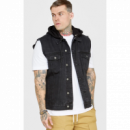 Chaleco Siksilk denim negro PB