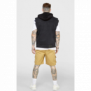 Chaleco Siksilk denim negro PB