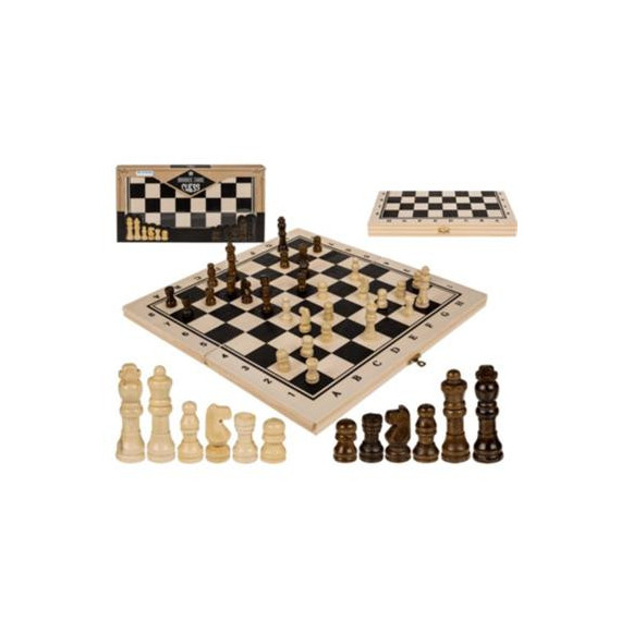 OUT OF THE BLUE Juego de Madera Ajedrez Plegable 34X34CMS 69/3058