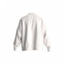 Dargen Cn Sweatshirt Salt White  GUESS