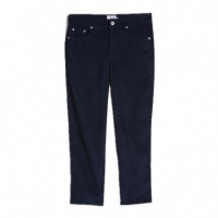 Pantalones FARAH Rushmore de Pana Tapered True Navy