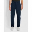 Pantalones FARAH Rushmore de Pana Tapered True Navy