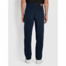 Pantalones FARAH Rushmore de Pana Tapered True Navy
