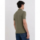Polos Polo REPLAY con Estampado y Botones en Contraste Verde