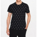 Camiseta Polo Ralph Lauren negra multilogos