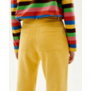 Pantalones Pantalón THINKING MU Amarillo de Pana Theresa