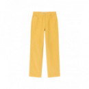 Pantalones Pantalón THINKING MU Amarillo de Pana Theresa