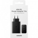 SAMSUNG Cargador Red Trio por USB y 2X Usb- C 65W Pd Negro
