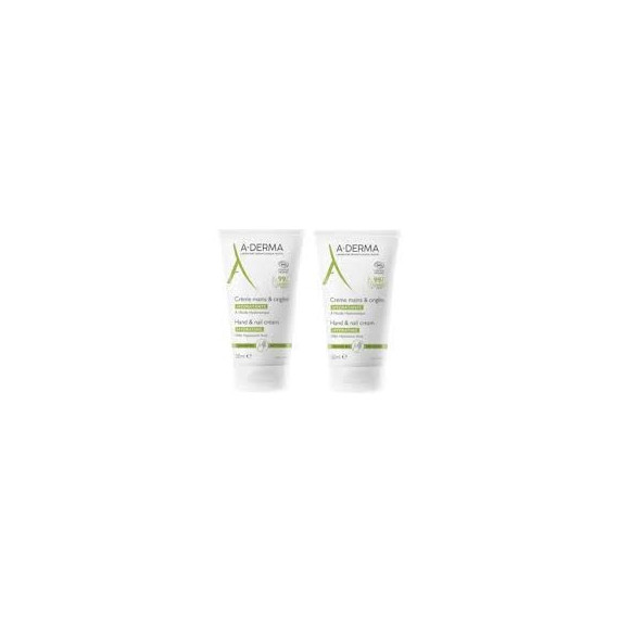 A-DERMA Pack Duplo Crema Manos y Uñas 50% 2ª Uni