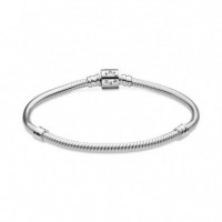 PANDORA Pulsera Moments en Plata de Ley con Cierre de Barril para Charms 598816C00