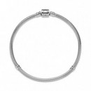 PANDORA Pulsera Moments en Plata de Ley con Cierre de Barril para Charms 598816C00